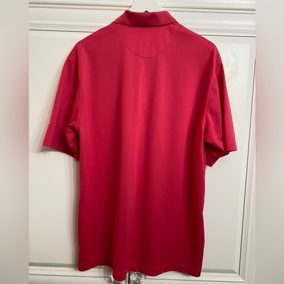 Nike Golf Mens Size Large Fuchsia Polo Shirt Cooling Sports Tennis Pickle Ball - Picture 6 of 10